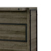 Wine Cabinet Home Bar| 5 Shelves & Stemware | Footrest | Oak Brown 51"