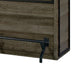 Wine Cabinet Home Bar| 5 Shelves & Stemware | Footrest | Oak Brown 51"