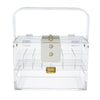 Makeup Storage Box with Handle | 9" Clear See Thru Acrylic Organizer