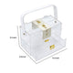 Makeup Storage Box with Handle | 9" Clear See Thru Acrylic Organizer
