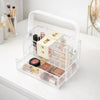Makeup Storage Box with Handle | 9" Clear See Thru Acrylic Organizer