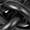 Lary Decorative Chain Knot Sculpture Statue | 6" Natural Black Marble