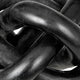 Lary Decorative Chain Knot Sculpture Statue | 6" Natural Black Marble