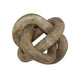Lary Decorative Chain Knot Sculpture | 6" Natural Cream Gray Marble