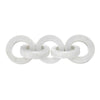 Decorative Interlinked Chain Sculpture Statue | 18" Solid White Marble