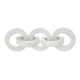 Decorative Interlinked Chain Sculpture Statue | 18" Solid White Marble