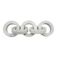 Decorative Interlinked Chain Sculpture Statue | 18" Solid White Marble