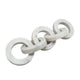 Decorative Interlinked Chain Sculpture Statue | 18" Solid White Marble