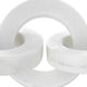Decorative Interlinked Chain Sculpture Statue | 18" Solid White Marble