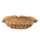 Decorative Hands of Hope Accent Bowl | 14" Natural Brown Teak Wood