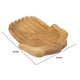 Decorative Hands of Hope Accent Bowl | 14" Natural Brown Teak Wood