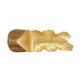 Decorative Sculpted Plate with Gold Foil Interior | 20" Teak Wood