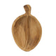 Decorative Bowl with Handle | 9" Farmhouse Natural Brown Teak Wood