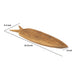 Decorative Accent Plate | Carrot Shaped 24" Natural Brown Teak Wood