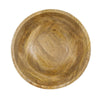 Decorative Bowl | Tapered 12" Round | Textured Brown Mango Wood Finish