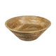 Decorative Bowl | Tapered 12" Round | Textured Brown Mango Wood Finish