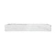 Decorative Tray with Raised Edges | 22x8" Rectangular White Marble
