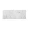 Decorative Tray with Raised Edges | 22x8" Rectangular White Marble