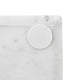 Decorative Tray with Raised Edges | 22x8" Rectangular White Marble