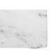 Decorative Tray with Raised Edges | 22x8" Rectangular White Marble