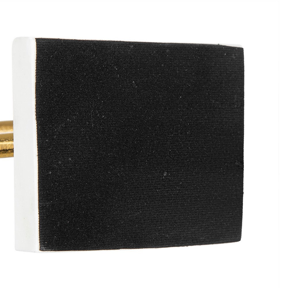 Decorative Stacked Diamond Sculpture | White Marble Base | 14" Gold