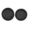 Decorative Footed Bowls Set of 2 | Tripod Legs | Black Teak Wood | 12"