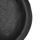 Decorative Footed Bowls Set of 2 | Raised Edges | Black Teak Wood | 6"