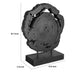 Decorative Teak Wood Tree Trunk Sculpture on a Stand | 20" | Black