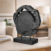 Decorative Teak Wood Tree Trunk Sculpture on a Stand | 20" | Black