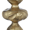Doz Candle Holder | White Marble Base | 19" Gold Balls Sphere Stem