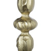 Doz Candle Holder | White Marble Base | 17" Gold Sphere Balls Stem