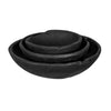 Sina Nesting Decorative Bowls Set of 3 | Rustic Black Teak Wood