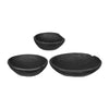 Sina Nesting Decorative Bowls Set of 3 | Rustic Black Teak Wood
