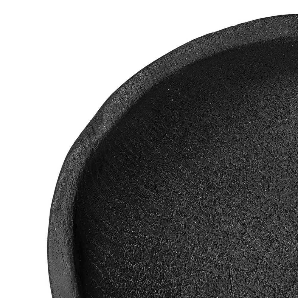 Sina Nesting Decorative Bowls Set of 3 | Rustic Black Teak Wood