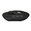 Decorative Organic Accent Bowl | Live Edge | 12" Black Teak Wood