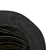 Decorative Organic Accent Bowl | Live Edge | 12" Black Teak Wood