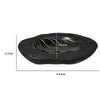 Decorative Organic Accent Bowl | Live Edge | 12" Black Teak Wood