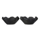 Decorative Bowls Set of 2 | Organic Ruffled Edges | Onyx Black Teak Wood