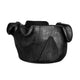 Decorative Bowl | Organic Ruffled Raised Edges | 14" Black Teak Wood