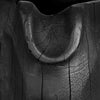Decorative Bowl | Organic Ruffled Raised Edges | 14" Black Teak Wood