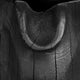 Decorative Bowl | Organic Ruffled Raised Edges | 14" Black Teak Wood