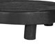 12" Display Stand Set of 2 | Footed Tripod Legs | Black Teak Wood