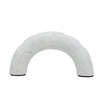 Arched Taper Candle Holder | Modern 10" White Marble | Holds 4 Candles