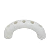 Arched Taper Candle Holder | Modern 10" White Marble | Holds 4 Candles