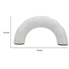 Arched Taper Candle Holder | Modern 10" White Marble | Holds 4 Candles