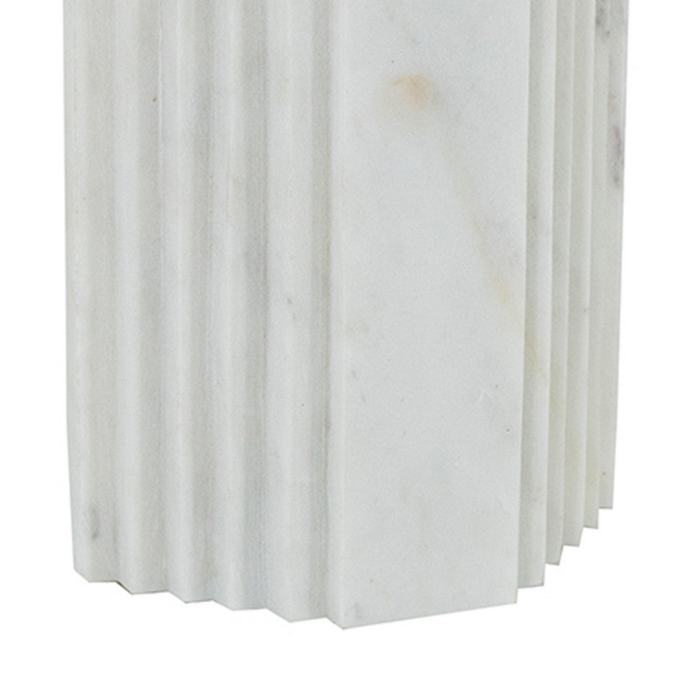 Koa Decorative Arched Roman Architecture Sculpture | 10" White Marble