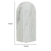 Koa Decorative Arched Roman Architecture Sculpture | 10" White Marble