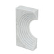 Koa Decorative Roman Sculpture | Layered Architecture | 10" White Marble