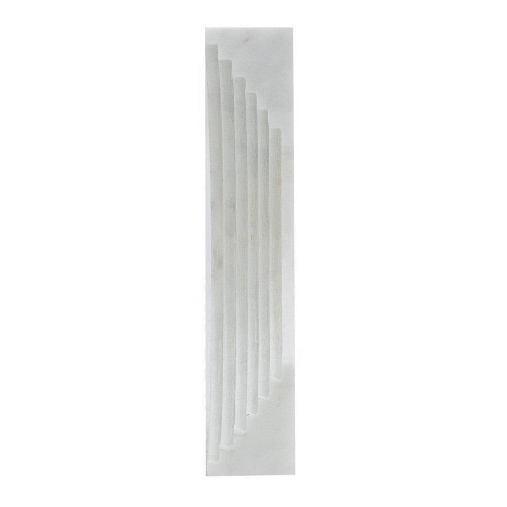 Koa Decorative Roman Sculpture | Layered Architecture | 10" White Marble