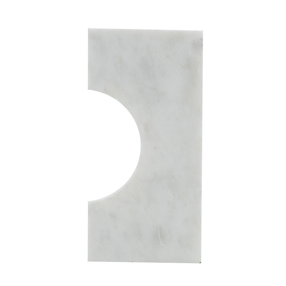 Koa Decorative Roman Sculpture | Layered Architecture | 10" White Marble
